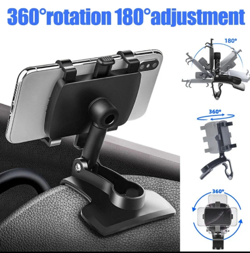 Universal 360° Rotation Multifunctional Car Dashboard Phone Holder