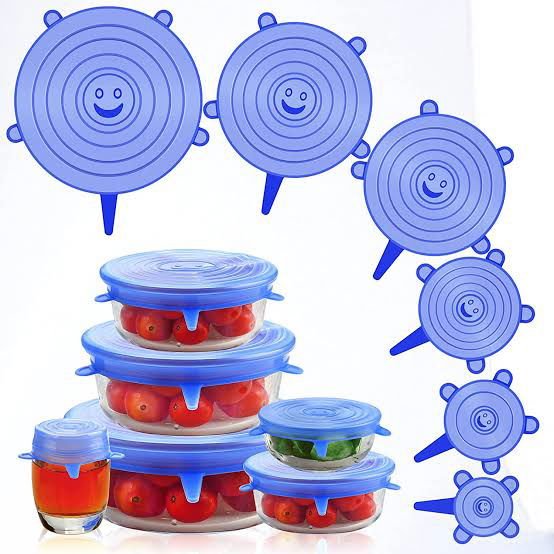 6Pcs Food Silicone Covers